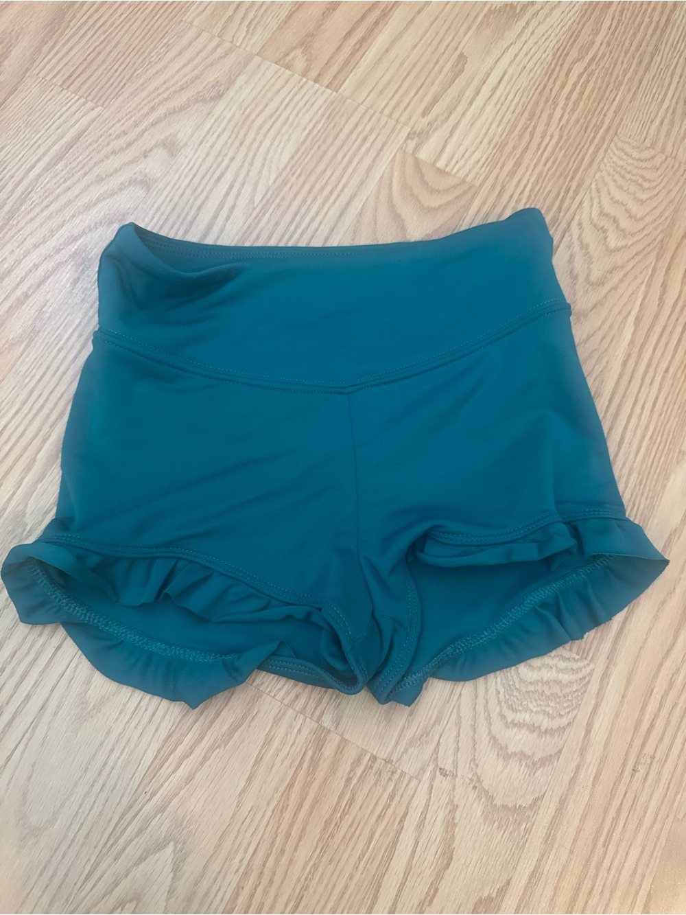 Tiger Friday Girl’s High-Waist Ruffle Hem Active Shorts